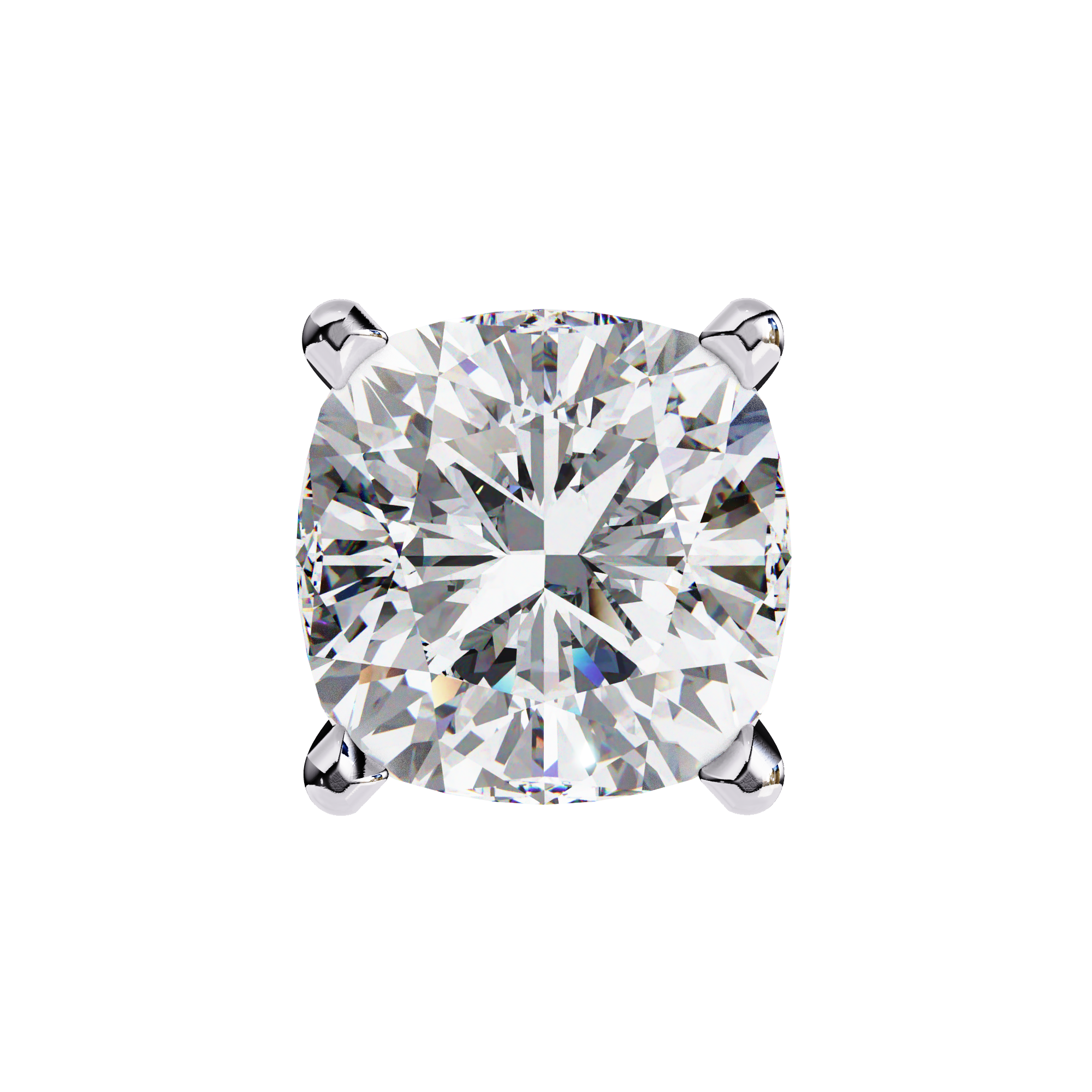 Solitairekart 2.33ct Cushion Diamond Stud Earrings